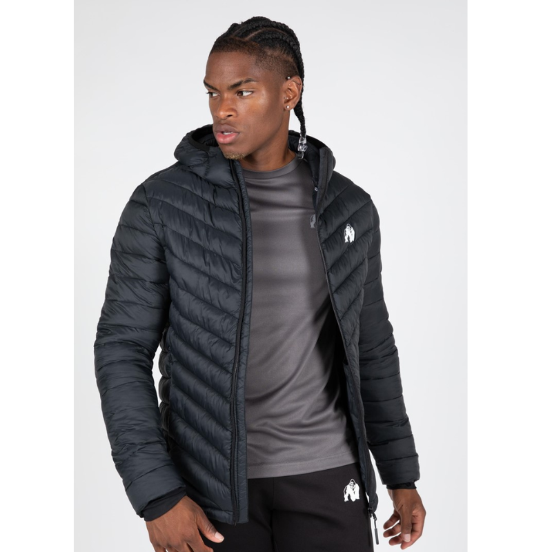 Osborn Puffer Jacket - Black-Miesten takit-Gorilla Wear-S-Aminopörssi