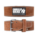 4 Inch Leather Lifting Belt - Brown-Nostovyö-Gorilla Wear-S/M-Aminopörssi