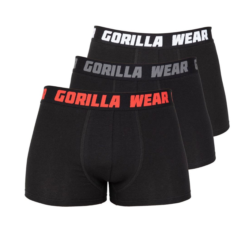 Boxer Shorts 3 pack Black-Miesten bokserit-Gorilla Wear-S-Aminopörssi