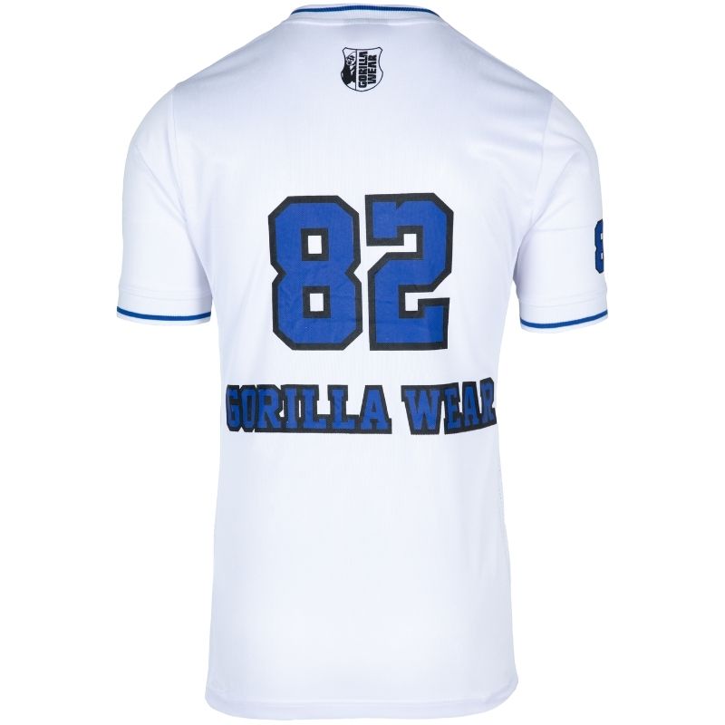 San Mateo T-Shirt White Blue-Miesten T-paita-Gorilla Wear-S-Aminopörssi