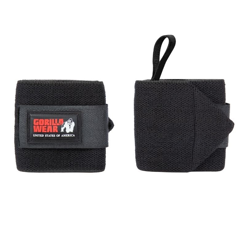 Wrist Wraps Basic Black/Red-Rannesiteet-Gorilla Wear-Aminopörssi