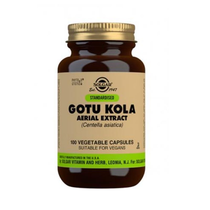 Gotu Kola, 100 vegekaps.-Vihertuote-Solgar-Aminopörssi