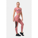 High Waist Mesh Leggings 573, Old Rose-Naisten trikoot ja leggingsit-Nebbia-XS-Aminopörssi