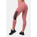 High Waist Mesh Leggings 573, Old Rose-Naisten trikoot ja leggingsit-Nebbia-XS-Aminopörssi