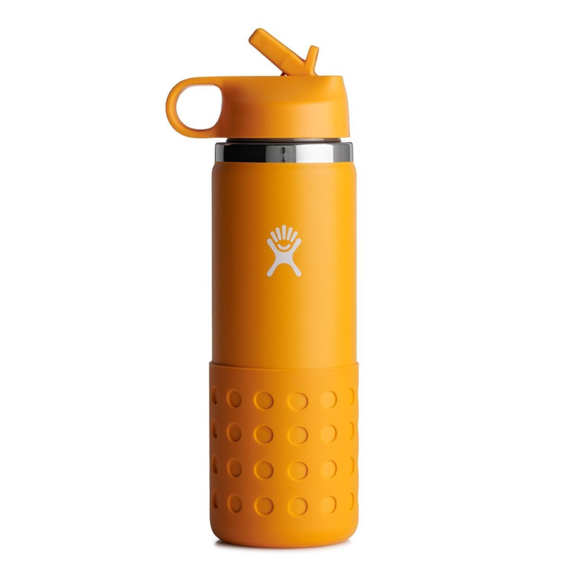 Kids Wide Mouth Straw Lid and Boot, 591ml Starfish-Teräspullo-Hydro Flask-Aminopörssi