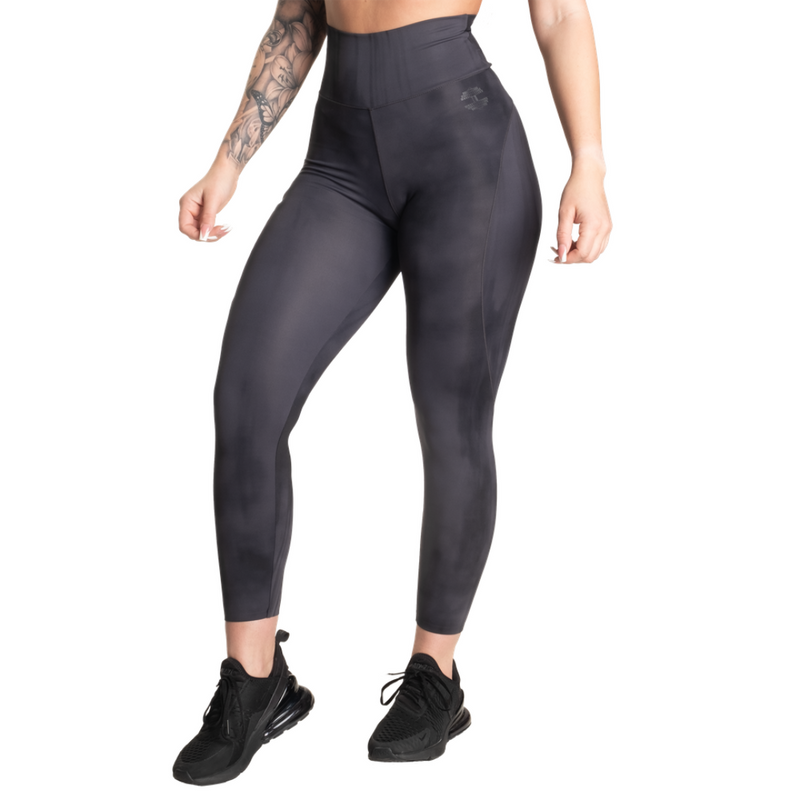 High waist leggings, Dark Gray Grunge-Naisten trikoot ja leggingsit-Better Bodies-XS-Aminopörssi