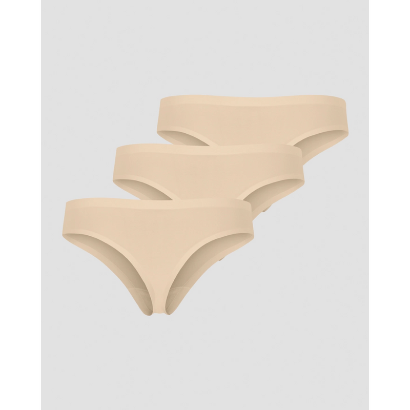 Invisible Thong 3-pack, beige-Naisten alusasut-ICANIWILL-XS-Aminopörssi