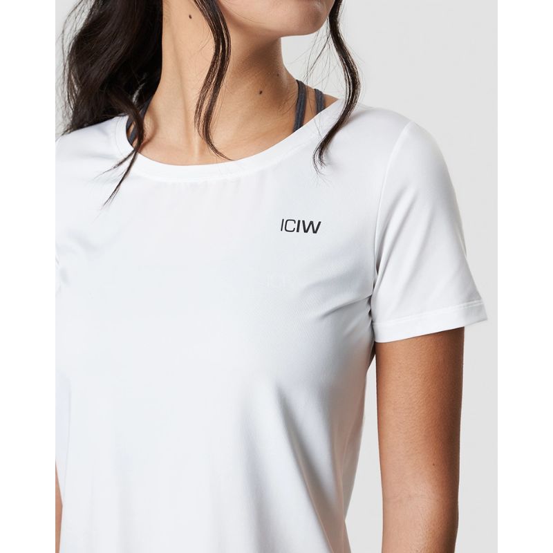 Training T-shirt White Wmn White-Naisten lyhythihaiset ja topit-ICANIWILL-XS-Aminopörssi