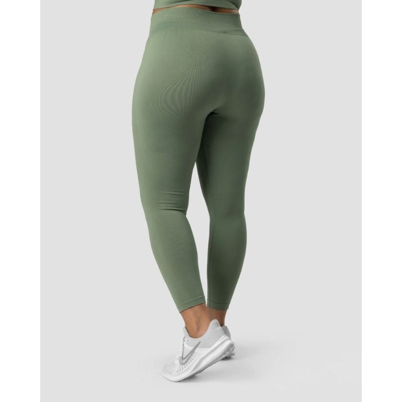 Define Seamless Tights, Dusty Green-Naisten trikoot ja leggingsit-ICANIWILL-M-Aminopörssi