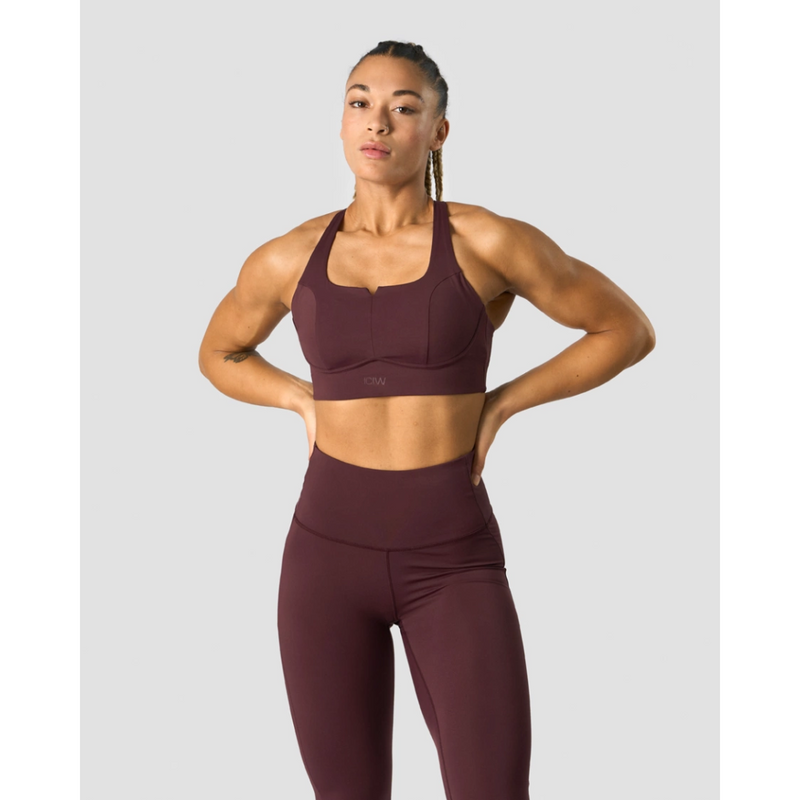 Stride Sports Bra Burgundy-Naisten urheiluliivit-ICANIWILL-XS-Aminopörssi