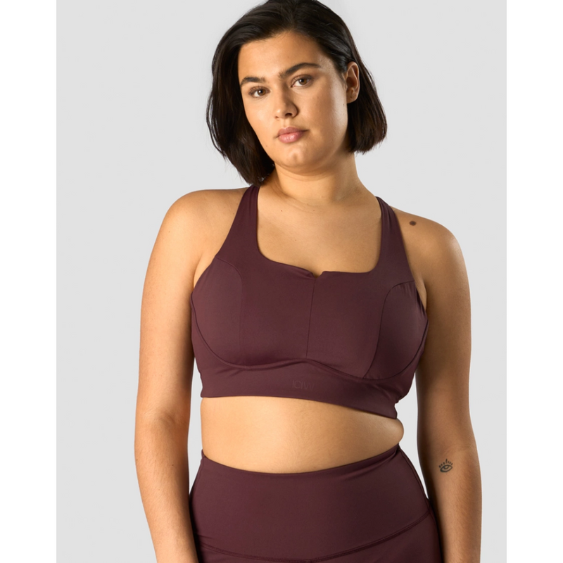 Stride Sports Bra Burgundy-Naisten urheiluliivit-ICANIWILL-XS-Aminopörssi