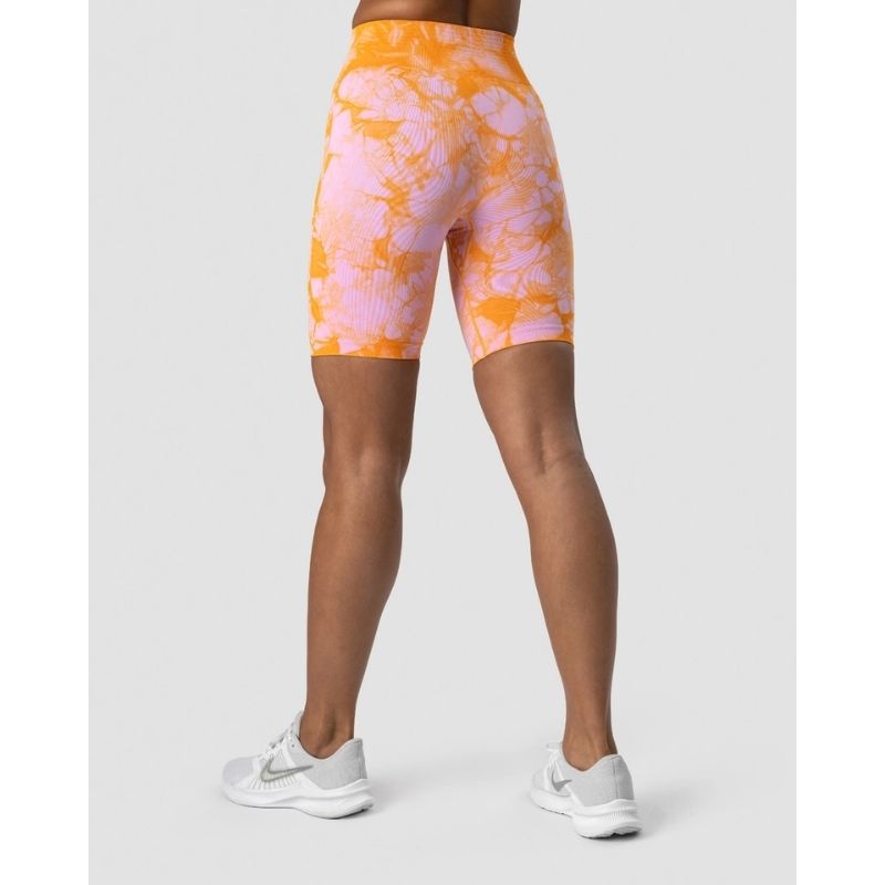 Define Seamless Tie Dye Biker Shorts Sunset Beach-Naisten shortsit-ICANIWILL-Aminopörssi