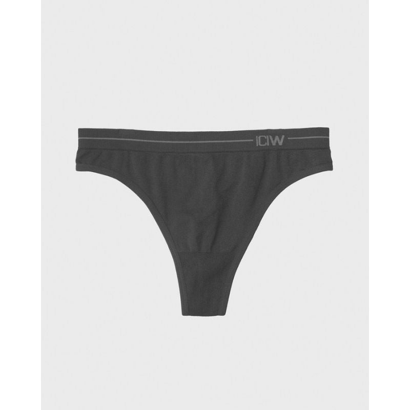 Everyday Seamless Thong 2-pack, musta/valkoinen-Naisten alusasut-ICANIWILL-XS-Aminopörssi
