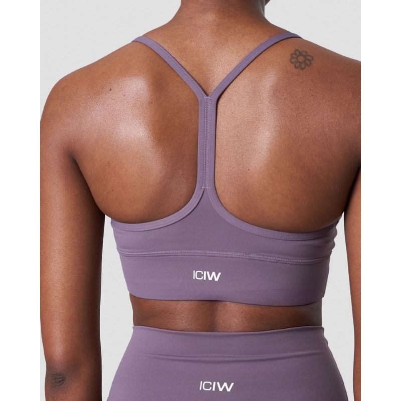 Nimble Strappy Sports Bra, Faded Violet-Urheiluliivit-ICANIWILL-XS-Aminopörssi