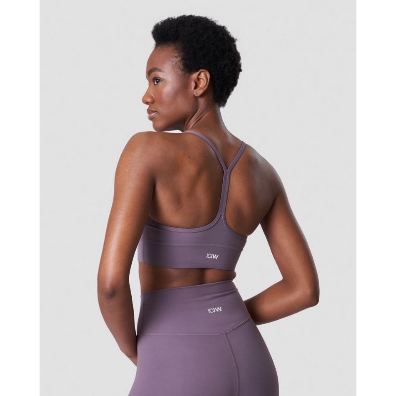 Nimble Strappy Sports Bra, Faded Violet-Urheiluliivit-ICANIWILL-XS-Aminopörssi