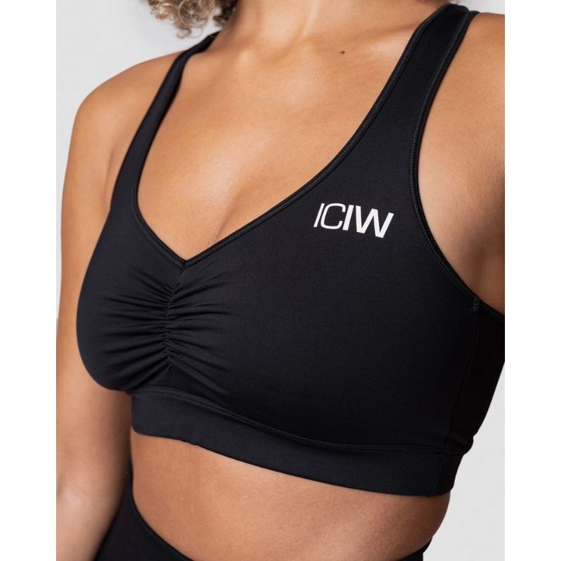 Scrunch Sports Bra Wmn, Black-Urheiluliivit-ICANIWILL-XS-Aminopörssi