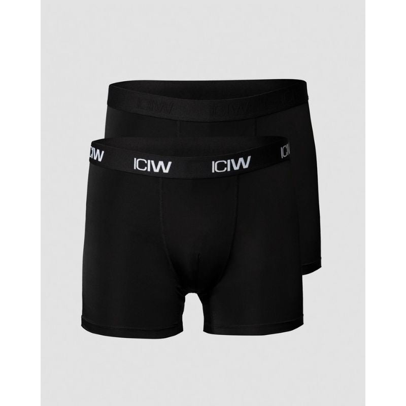 Sport Boxer 2-pack, Black-Miesten bokserit-ICANIWILL-S-Aminopörssi