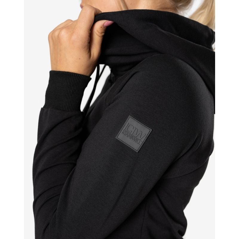 Activity Zip Hoodie Women, Black-Naisten pitkähihaiset ja hupparit-ICANIWILL-XS-Aminopörssi