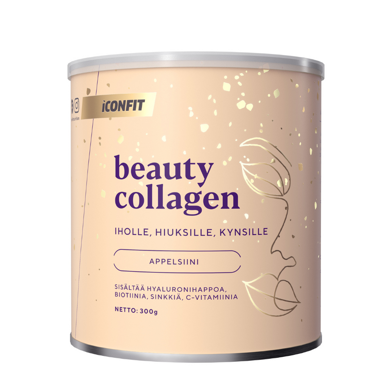 Beauty Collagen, 300 g-Kollageeni-ICONFIT-Orange-Aminopörssi