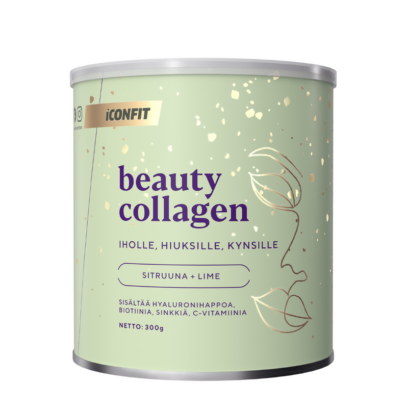 Beauty Collagen, 300 g-Kollageeni-ICONFIT-Lemon-Lime-Aminopörssi