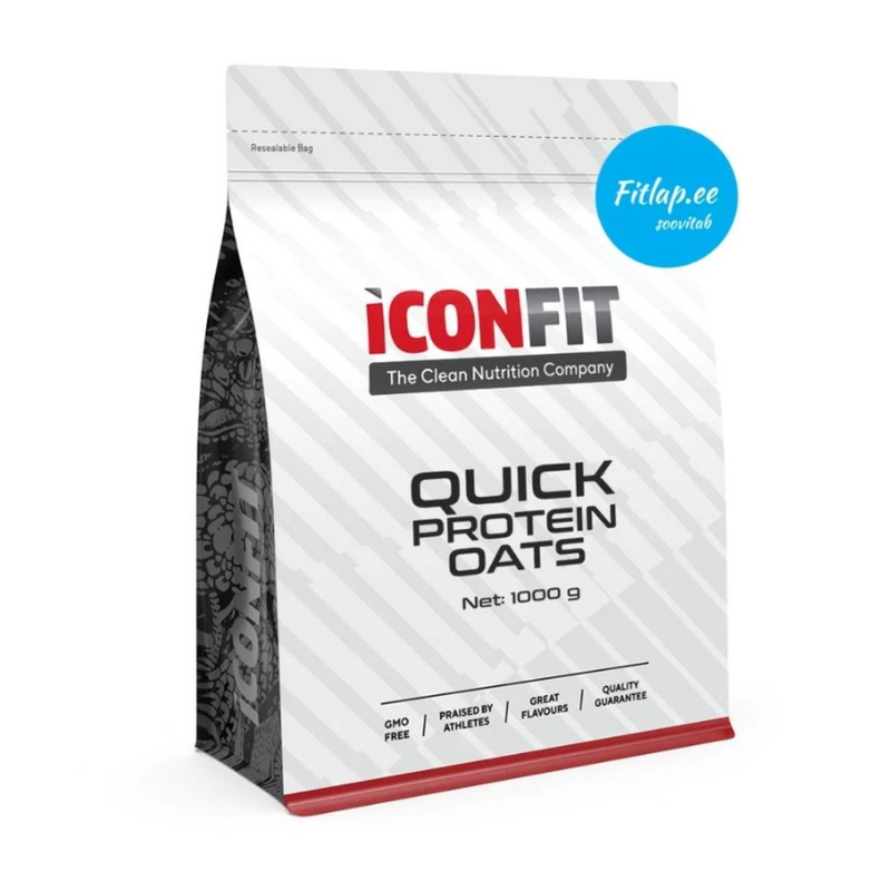Quick Protein Oats, 1 kg-Ateriankorvike-ICONFIT-Chocolate-Aminopörssi