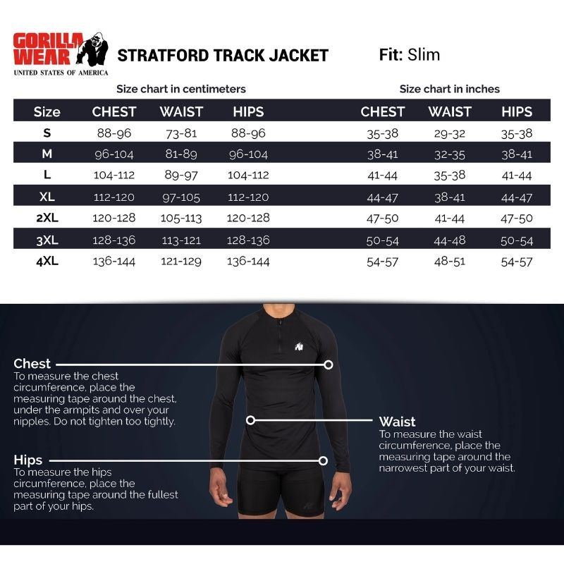 Stratford Track Jacket, Black-Miesten hupparitakki-Gorilla Wear-S-Aminopörssi