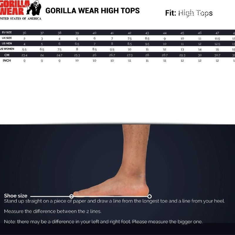 High Top, punainen-Miesten kengät-Gorilla Wear-41-Aminopörssi