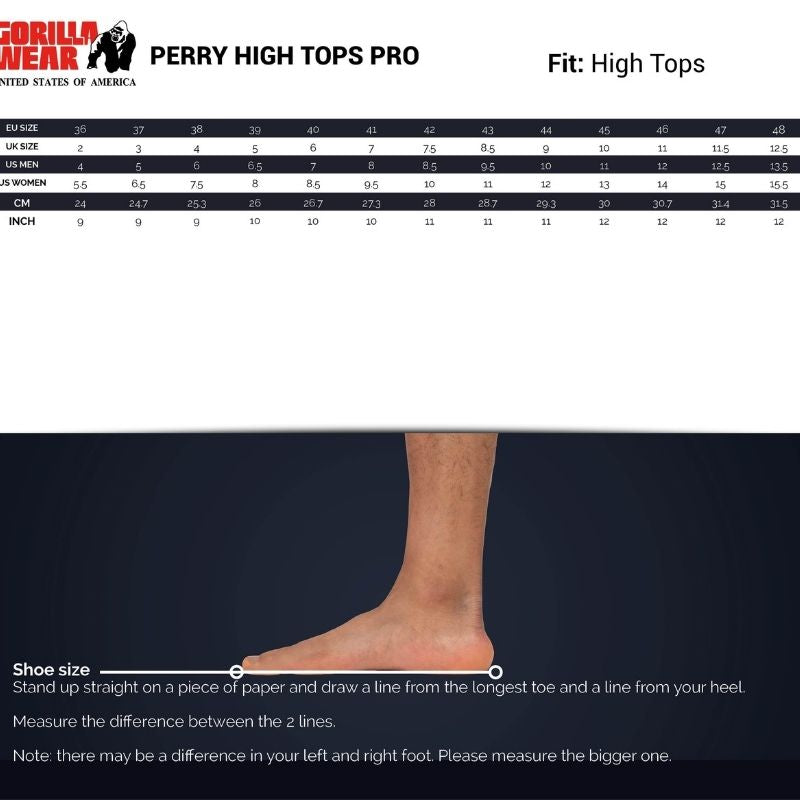 Perry High Tops Pro Black-Miesten kengät-Gorilla Wear-41-Aminopörssi