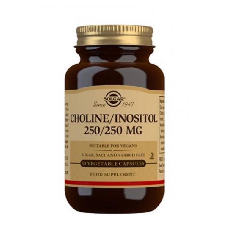Choline/Inositol 250 mg, 50 vegekaps.-B-vitamiini-Solgar-Aminopörssi