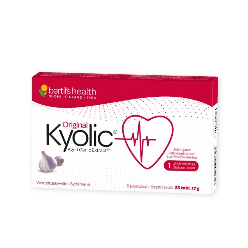 Kyolic Original, 25 tabl.-Valkosipuli-Bertil’s Health-Aminopörssi