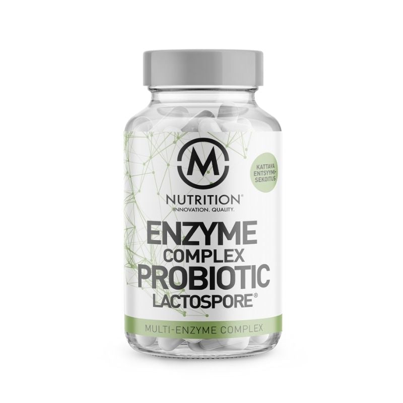 M-NUTRITION Enzyme & Lactospore, 100 kaps.-Entsyymi-M-Nutrition-Aminopörssi