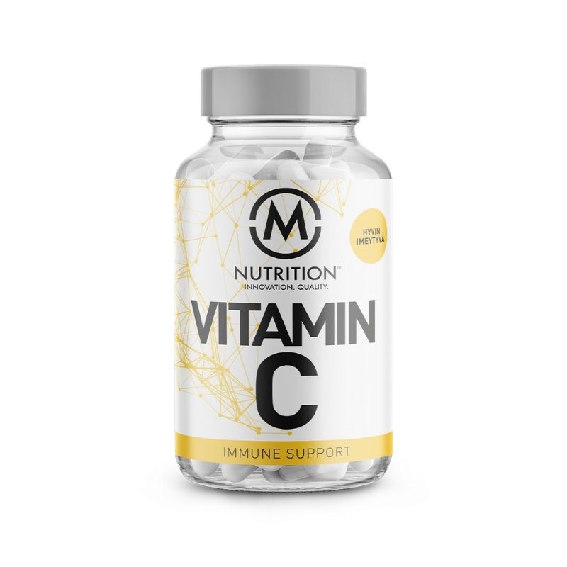 Uutuus: Vitamin C 500 mg, 100 kaps.-C-vitamiini-M-Nutrition-Aminopörssi