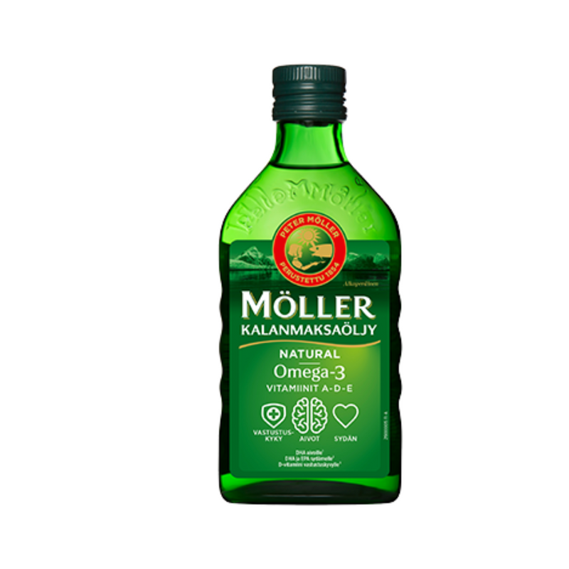 Kalanmaksaöljy, 500 ml-Kalaöljy-Möller-Natural-Aminopörssi