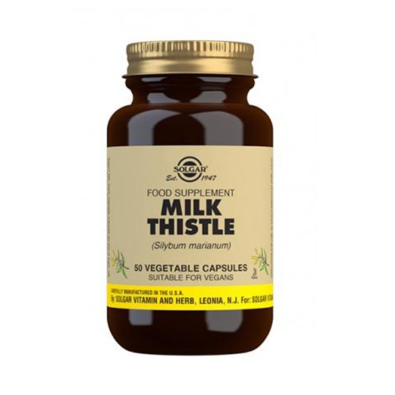Milk Thistle 100 mg, 50 kaps.-Vihertuote-Solgar-Aminopörssi