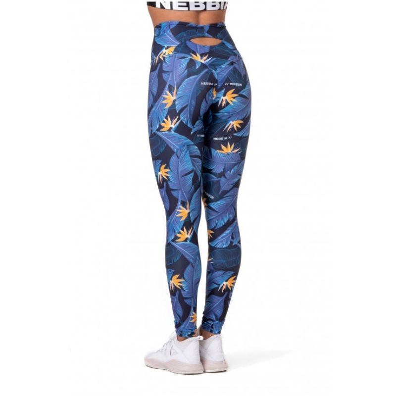 High-waist Ocean Power leggings 561, ocean blue-Legginssit-Nebbia-S-Aminopörssi