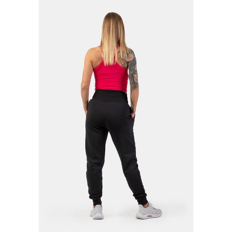 High Waist Loose Fit Sweatpants 409 black-Naisten housut-Nebbia-XS-Aminopörssi