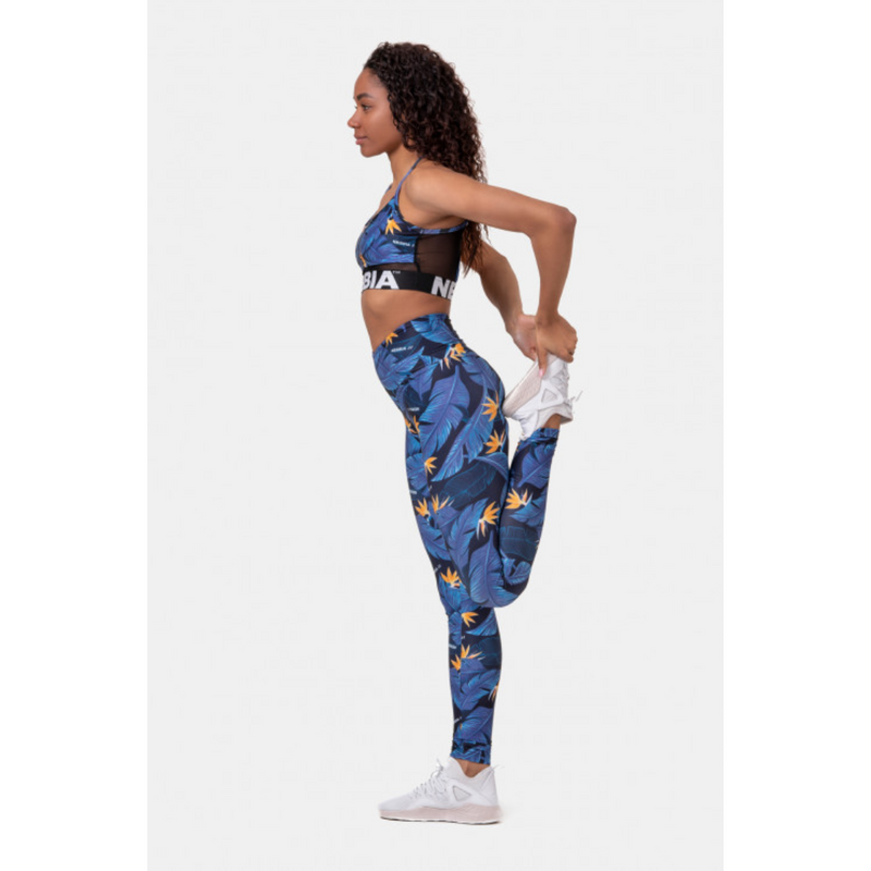 High-waist Ocean Power leggings 561, ocean blue-Naisten trikoot ja leggingsit-Nebbia-XS-Aminopörssi