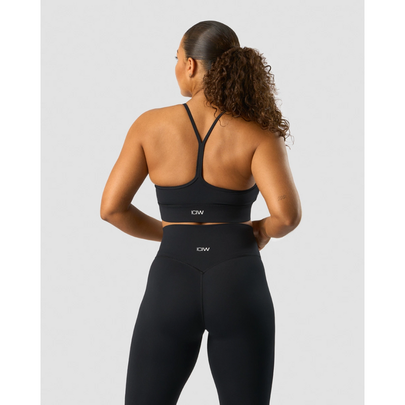 Nimble Strappy Sports Bra, Black-Naisten urheiluliivit-ICANIWILL-XS-Aminopörssi