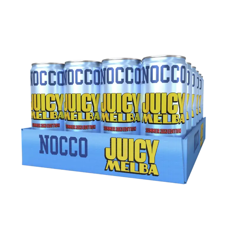 BCAA energiajuoma, 24kpl x 330 ml-Aminohappojuoma-NOCCO-Juicy Melba-Aminopörssi