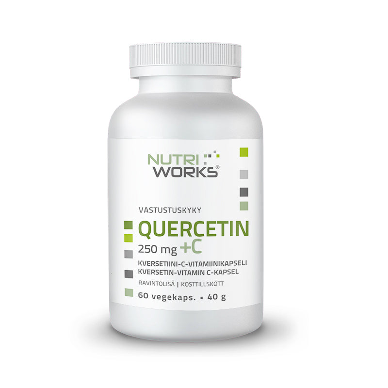 Quercetin 250 mg + C, 60 vegekaps.-Kversetiini-Nutri Works-Aminopörssi