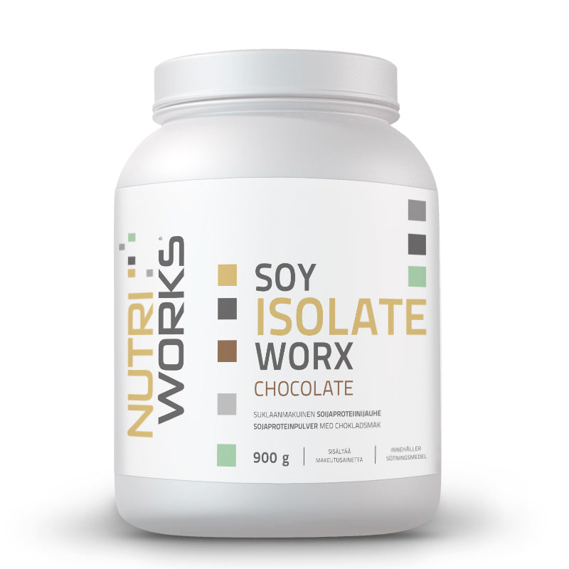 Soy Isolate worX, 900g-Soijaproteiini-Nutri Works-Chocolate-Aminopörssi