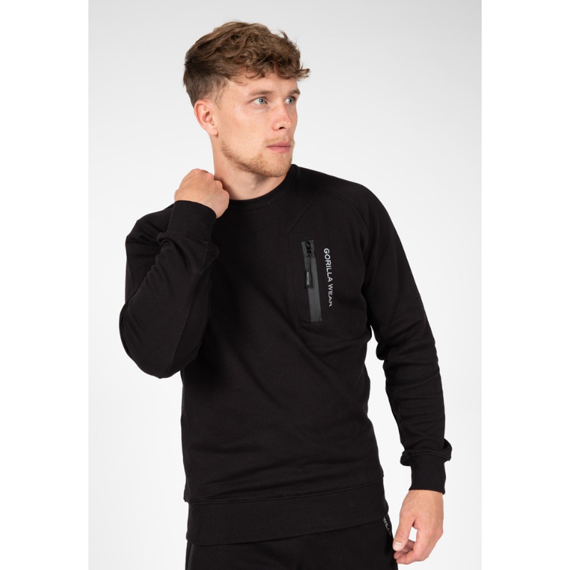 Newark Sweatshirt, Black-Miesten T-paita-Gorilla Wear-S-Aminopörssi