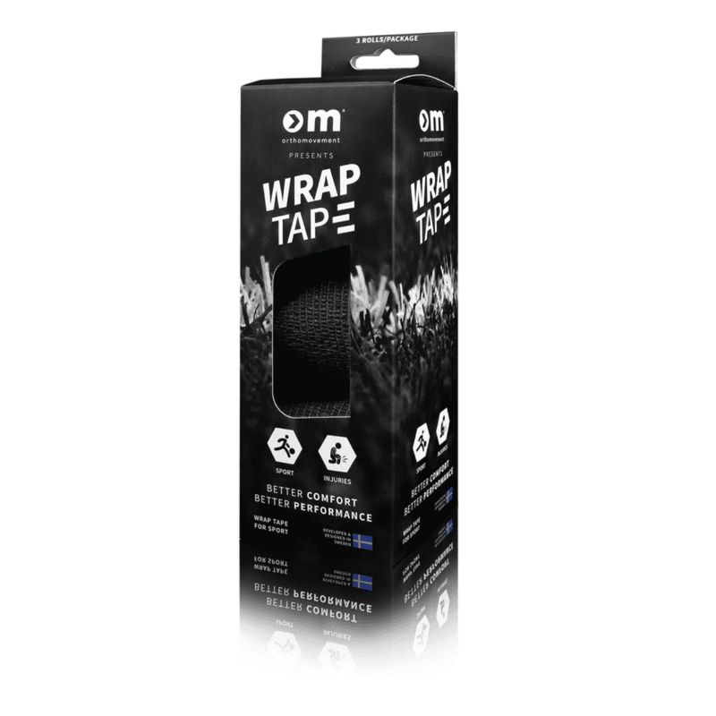 WRAP TAPE 5CM X3, Black-Teippi-Rehband-Aminopörssi
