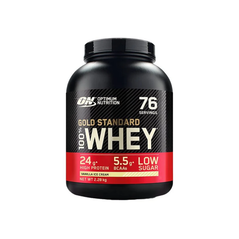 Gold Standard 100 % Whey Protein, n. 2.2 kg-Heraproteiinisekoitus-Optimum Nutrition-Vanilla Ice Cream-Aminopörssi