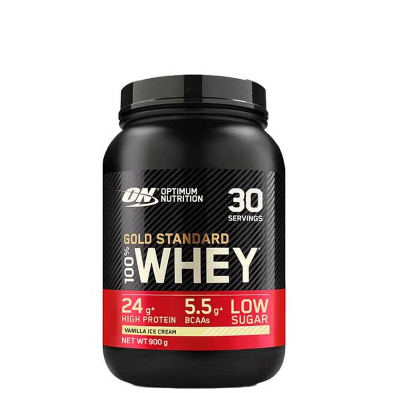 Gold Standard 100 % Whey Protein, n.900g-Heraproteiini-Optimum Nutrition-Banana Dream-Aminopörssi