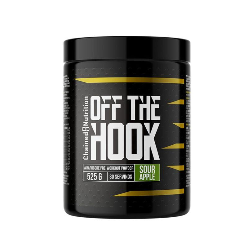 Of The Hook, 525g-Pre-Workout-Chained Nutrition-Sour Apple-Aminopörssi