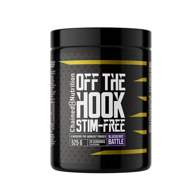 Off the Hook, Stim Free, 525 g-Pre-Workout-Chained Nutrition-Blueberry Battle-Aminopörssi