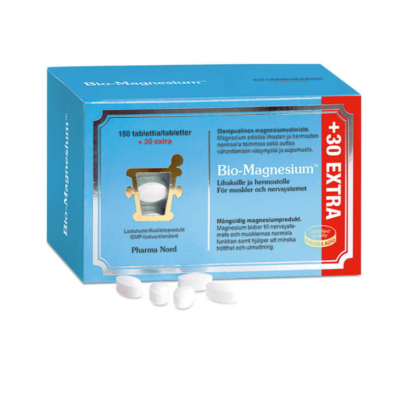 Bio-Magnesium™ EXTRA, 150 tabl + 30 tabl.-Magnesium-Pharma Nord-Aminopörssi