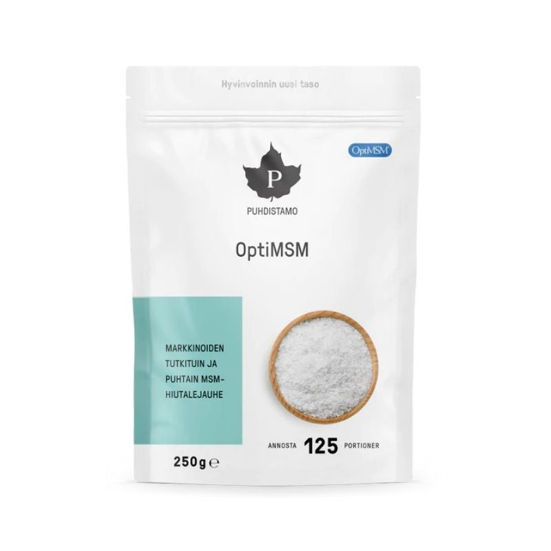 OptiMSM, 250 g-MSM-Puhdistamo-Aminopörssi