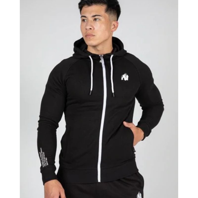 Payette Zipped Hoodie, Black-Miesten hupparitakki-Gorilla Wear-S-Aminopörssi